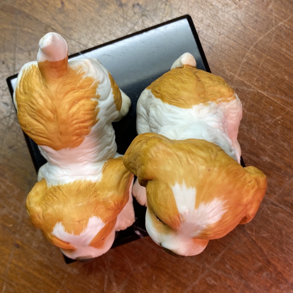 2 Vintage Homco Spaniel Dog Puppy Figurines Ruff and Tuff #1407 Home Interiors - Picture 12 of 12